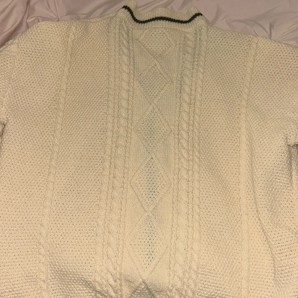 Taylor Swift Folklore Cable Knit Women's Cream Cardigan Sweater. Size Large. - Picture 5 of 5
